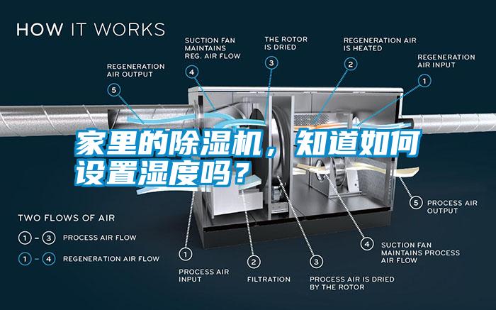 家里的除濕機，知道如何設(shè)置濕度嗎？