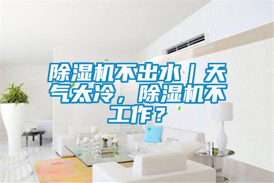 除濕機不出水｜天氣太冷，除濕機不工作？