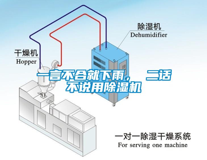 一言不合就下雨， 二話不說用除濕機