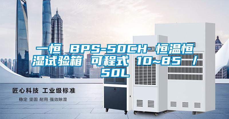 一恒 BPS-50CH 恒溫恒濕試驗箱 可程式 10~85℃／50L