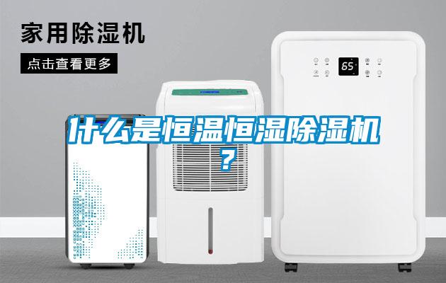 什么是恒溫恒濕除濕機？