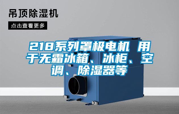 218系列罩極電機(jī) 用于無(wú)霜冰箱、冰柜、空調(diào)、除濕器等