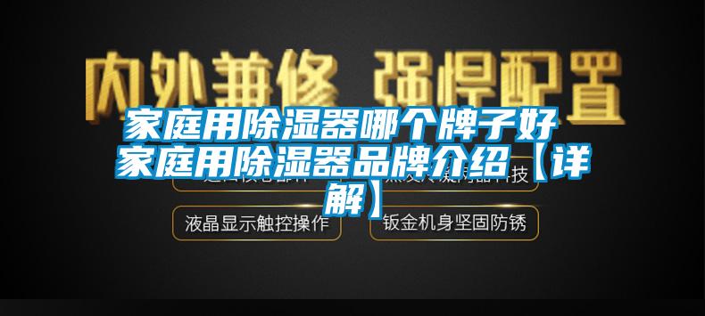 家庭用除濕器哪個牌子好 家庭用除濕器品牌介紹【詳解】