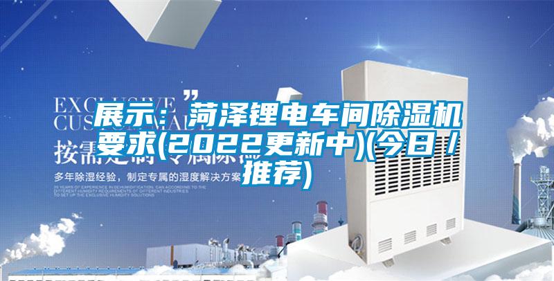 展示：菏澤鋰電車間除濕機要求(2022更新中)(今日／推薦)