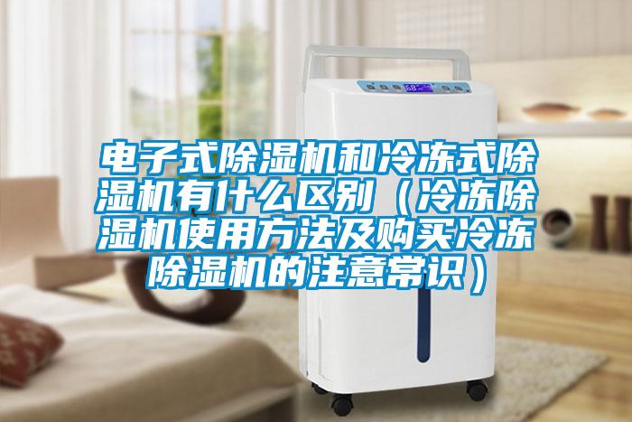 電子式除濕機(jī)和冷凍式除濕機(jī)有什么區(qū)別（冷凍除濕機(jī)使用方法及購(gòu)買(mǎi)冷凍除濕機(jī)的注意常識(shí)）