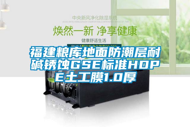 福建糧庫地面防潮層耐堿銹蝕GSE標準HDPE土工膜1.0厚