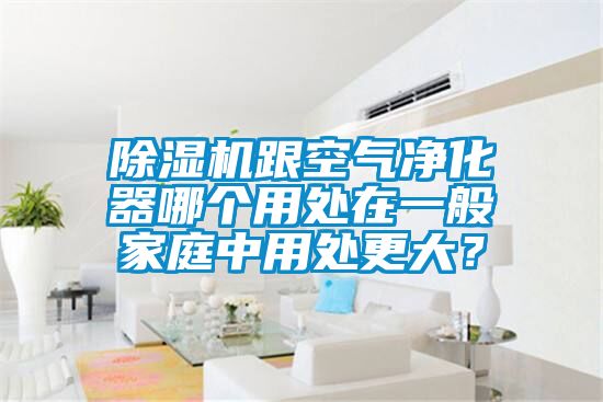 除濕機跟空氣凈化器哪個用處在一般家庭中用處更大？